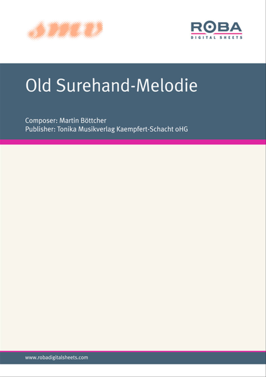 Old Surehand-Melodie Piano Solo scores gallery preview page 1
