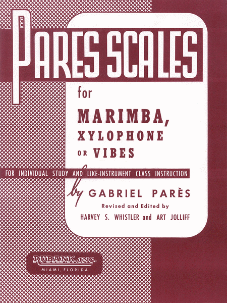 Pares Scales - Marimba, Xylophone or Vibes