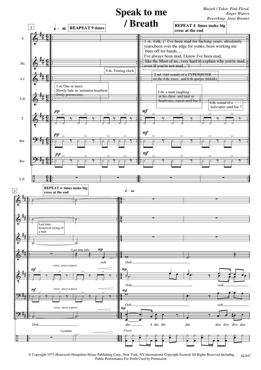 Speak To Me Divisi scores gallery preview page 1