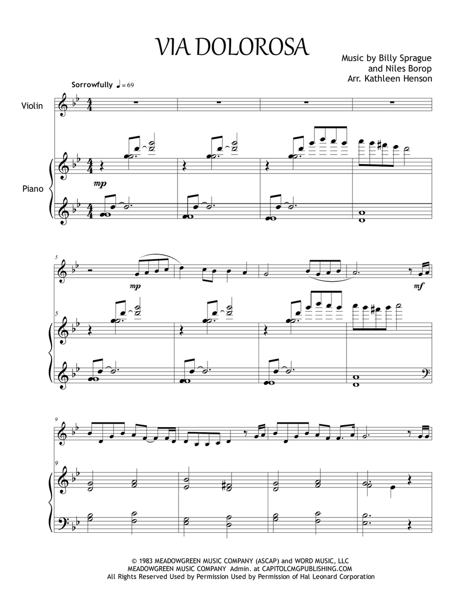 Via Dolorosa Small Ensemble scores gallery preview page 3