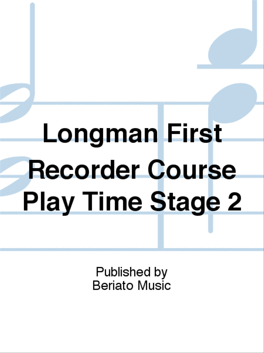 Longman First Recorder Course Play Time Stage 2 Recorder scores gallery preview page 1