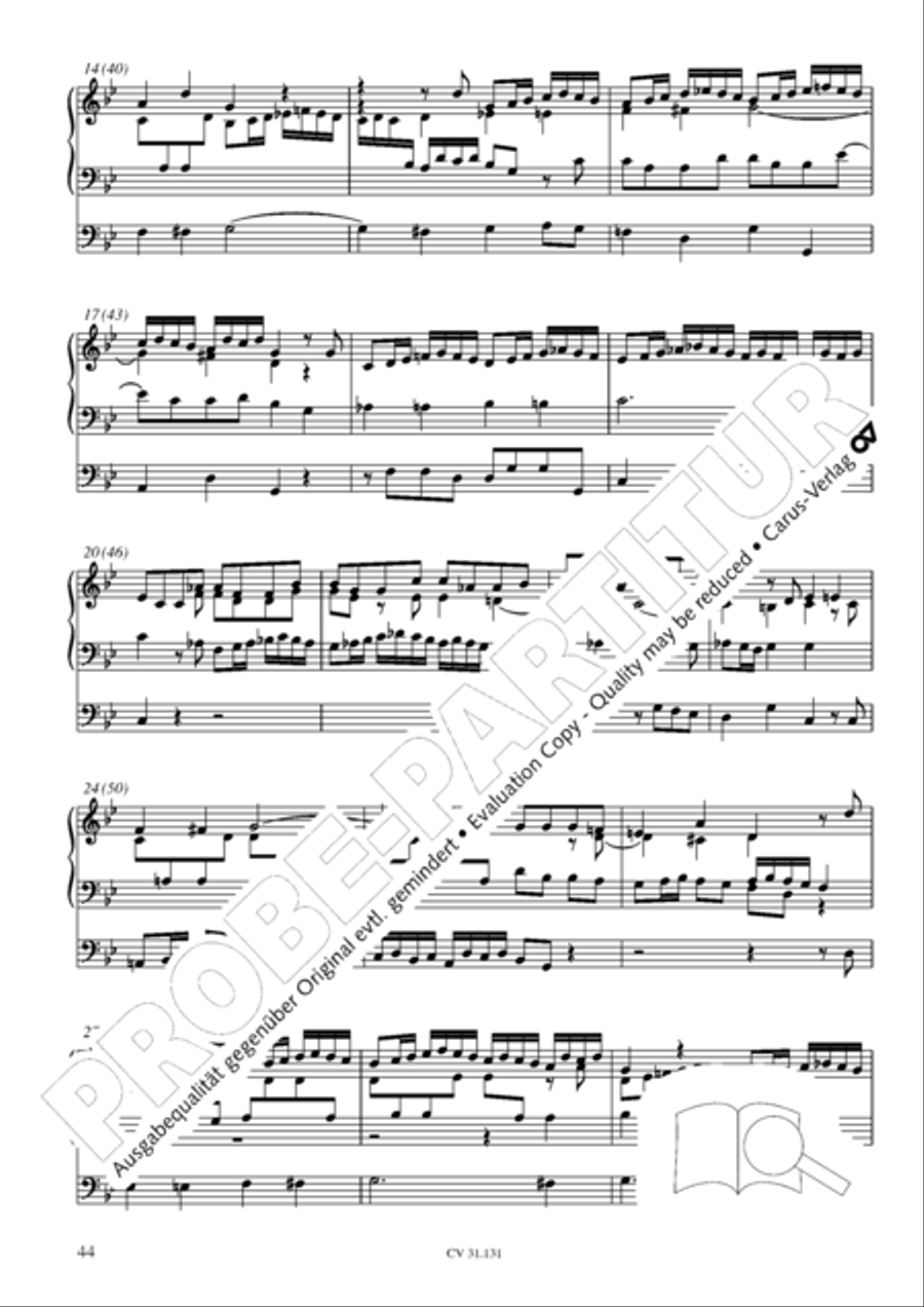 Form the deep, Lord, cried I, Lord, to Thee (Aus der Tiefe rufe ich, Herr, zu dir) 4-Part scores gallery preview page 45