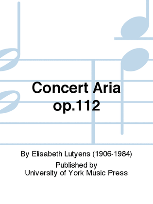 Concert Aria op.112
