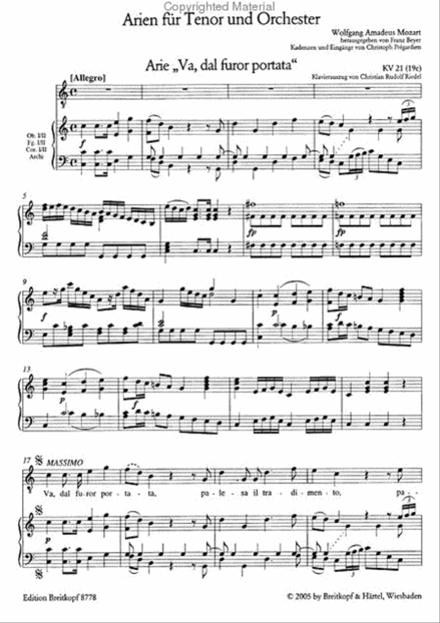 Complete Concert Arias for Tenor Piano, Vocal scores gallery preview page 2
