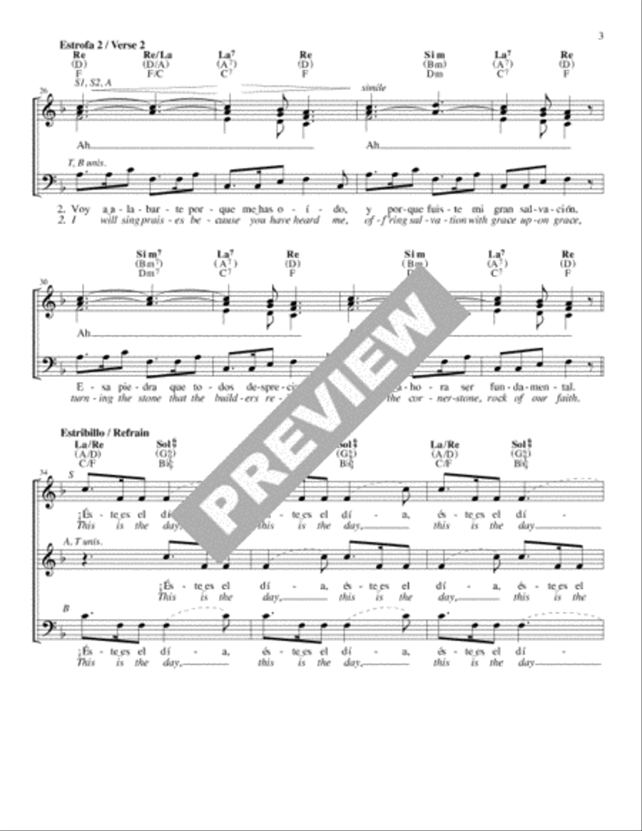 Éste es el día / This Is the Day - Guitar edition Guitar scores gallery preview page 3