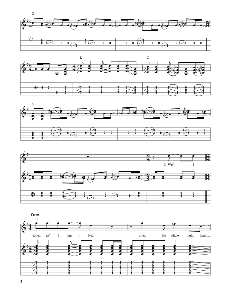 Rollin' And Tumblin' Rollin' And Tumblin' Acoustic Guitar scores gallery preview page 4