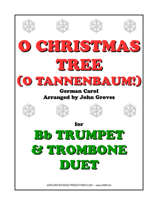 Book cover for O Christmas Tree (O Tannenbaum!) - Trumpet & Trombone Duet