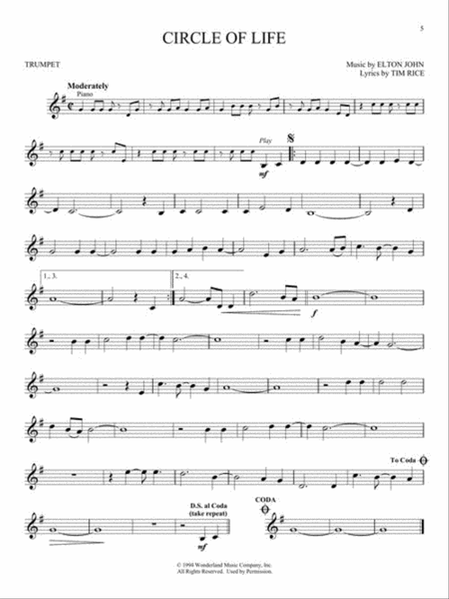 <br>Sheet music extract