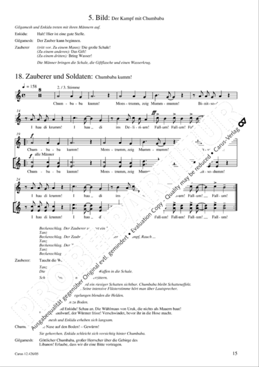 Gilgamesh - Konig von Uruk 3-Part scores gallery preview page 16