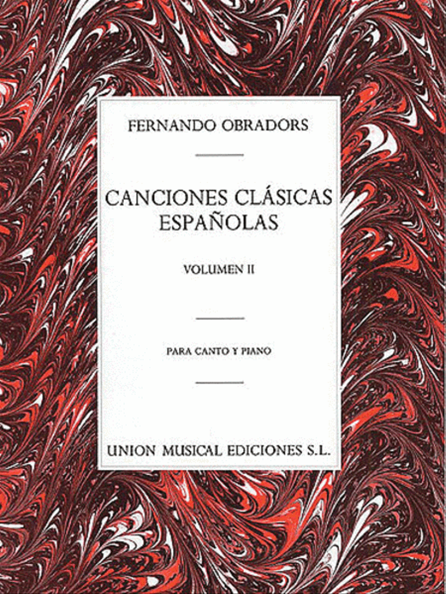 Canciones Clasicas Españolas – Volumen II Voice scores gallery preview page 1
