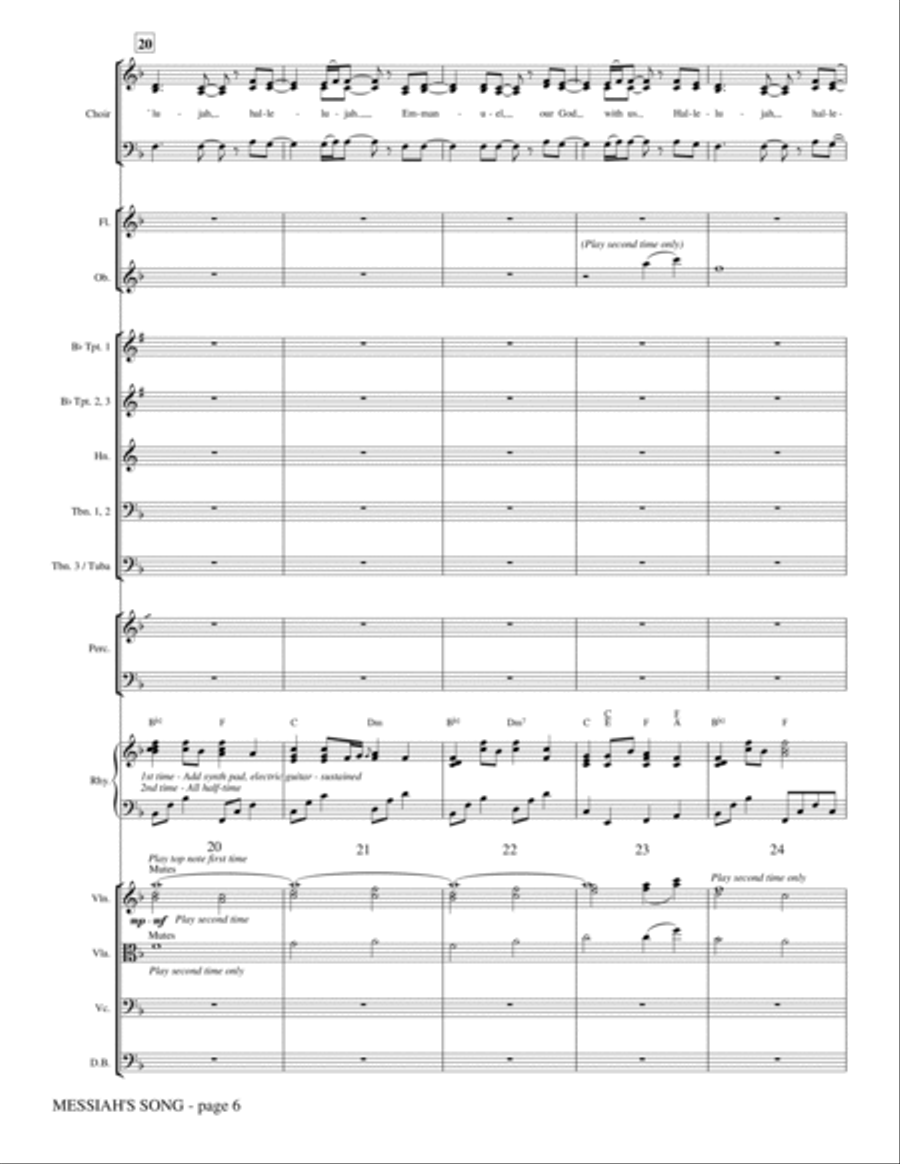 Messiah's Song - Full Score Choir scores gallery preview page 5
