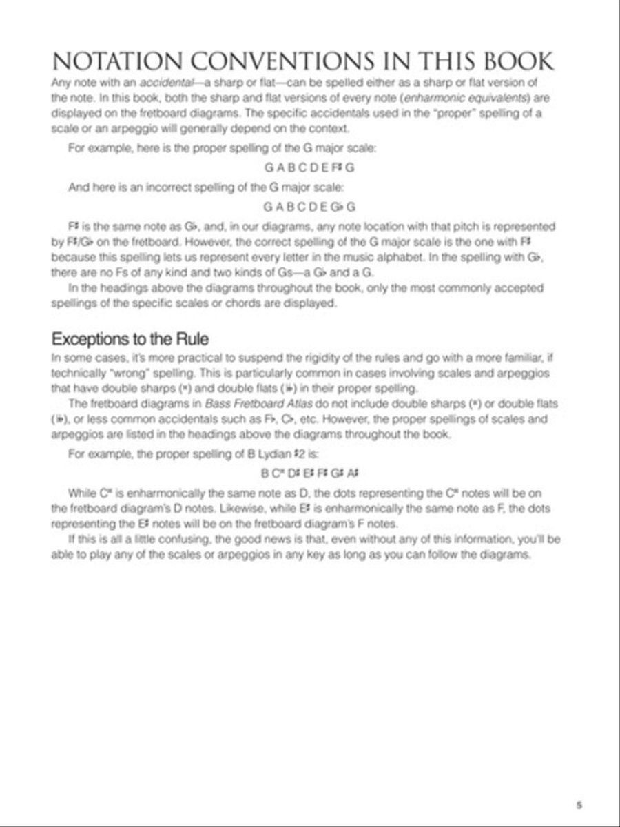 Bass Fretboard Atlas Collection / Songbook scores gallery preview page 3