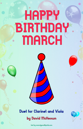 Happy Birthday March, for Clarinet and Viola Duet