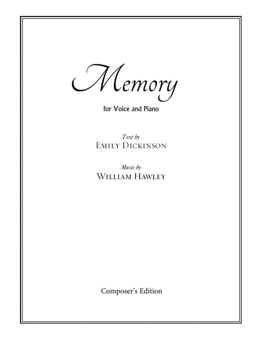 Memory Voice scores gallery preview page 1