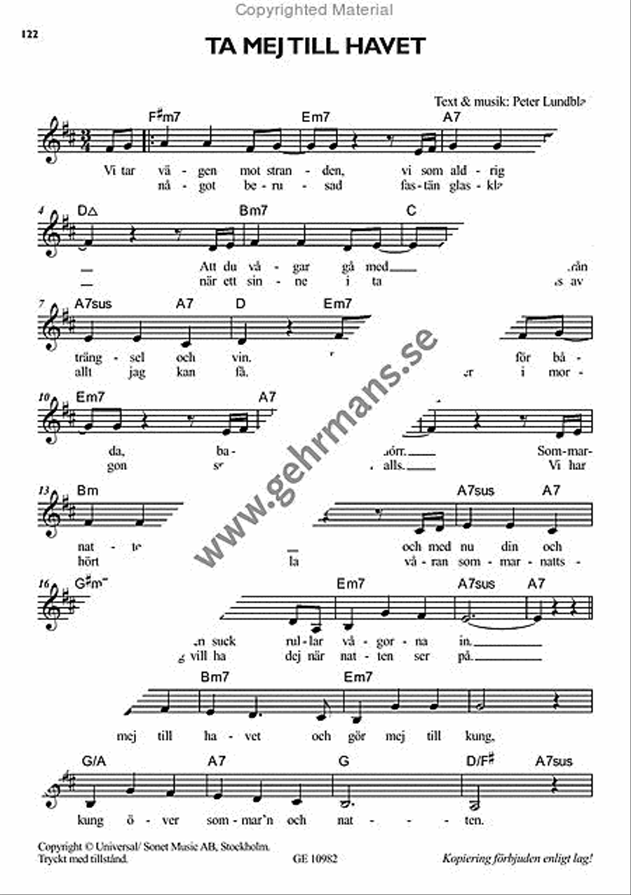 Sommarpop Piano, Vocal, Guitar scores gallery preview page 15