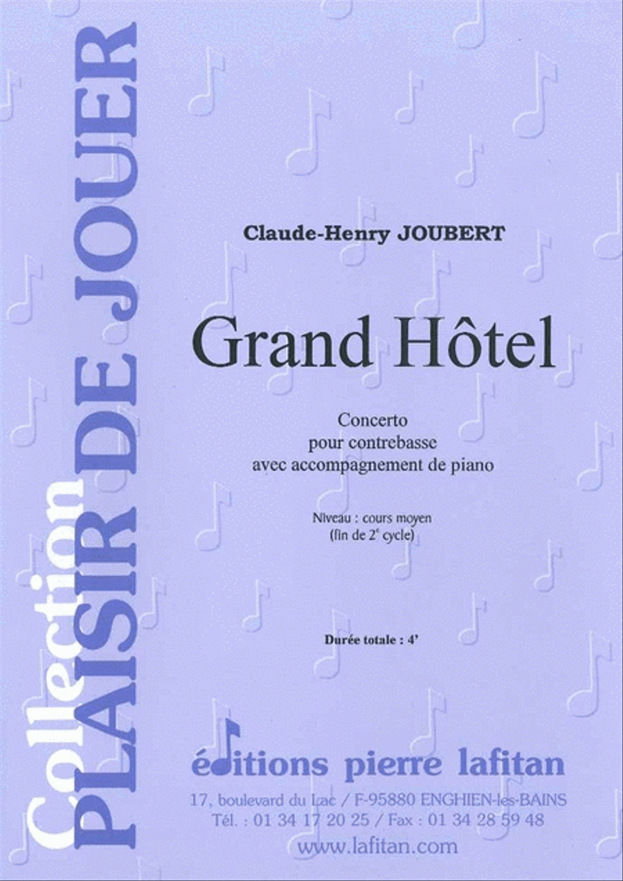 Grand Hôtel Double Bass scores gallery preview page 1