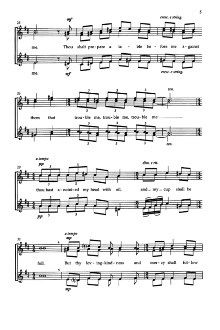 The Lord Is My Shepherd (SSAA) SSAA scores gallery preview page 4