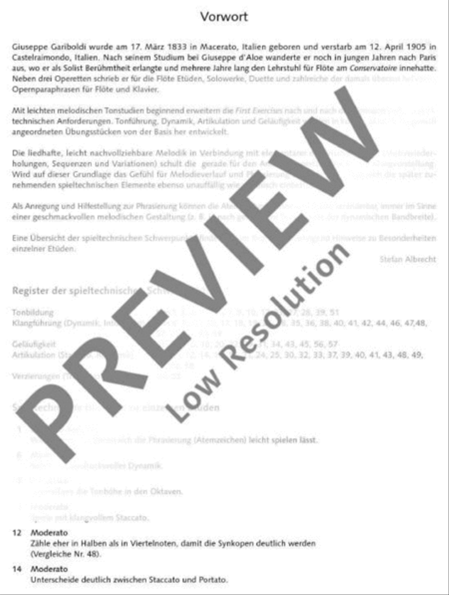 First Exercises Flute scores gallery preview page 7