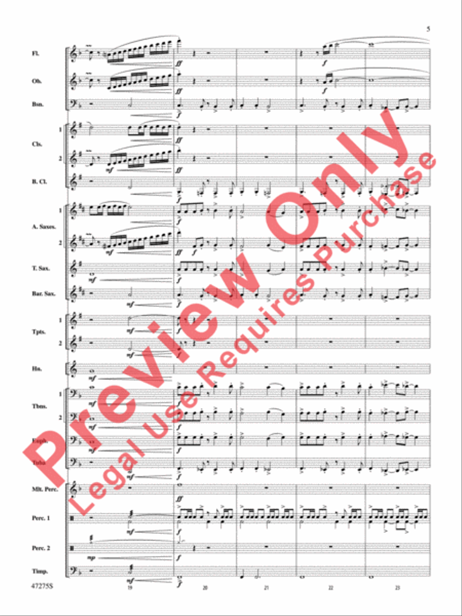 Power the Earth Concert Band scores gallery preview page 6