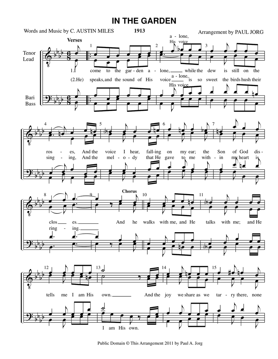 IN THE GARDEN TTBB scores gallery preview page 1