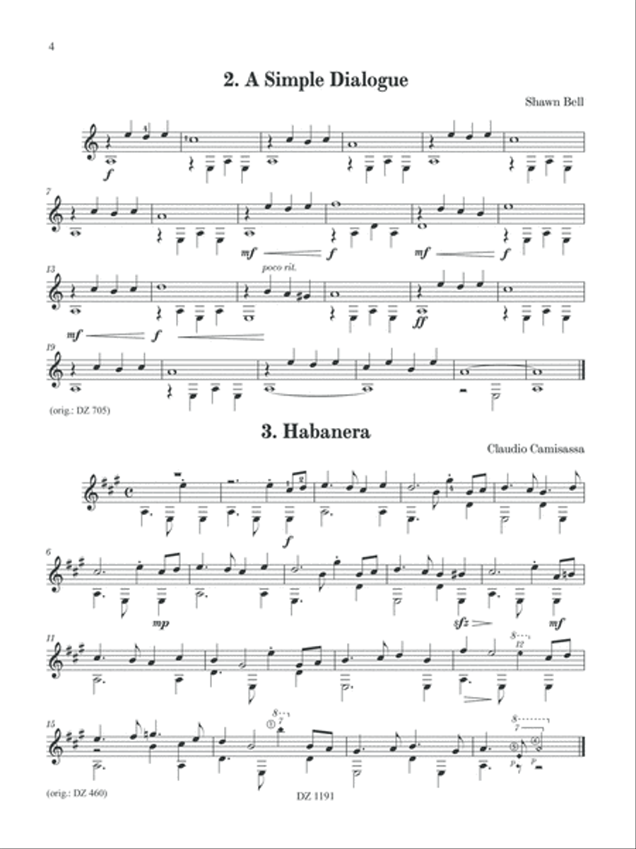 La guitare dans tous ses états, Série 2, vol. 1 Classical Guitar scores gallery preview page 4