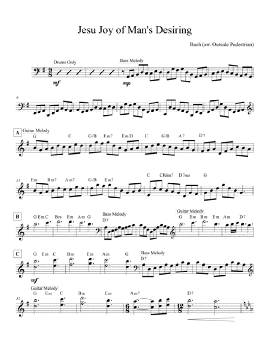 Jesu Joy of Man's Desiring Small Ensemble scores gallery preview page 1