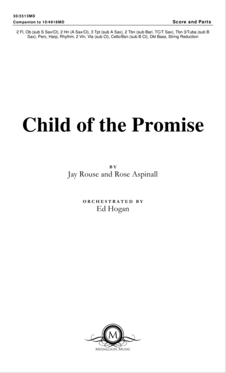Child of the Promise - Orchestral Score and Parts Choir scores gallery preview page 2
