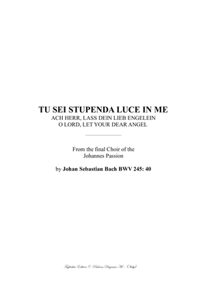 FINAL CHOIR OF THE JOHANNES PASSION BWV 245: 40; - Deutsche, English and Italian lyrics