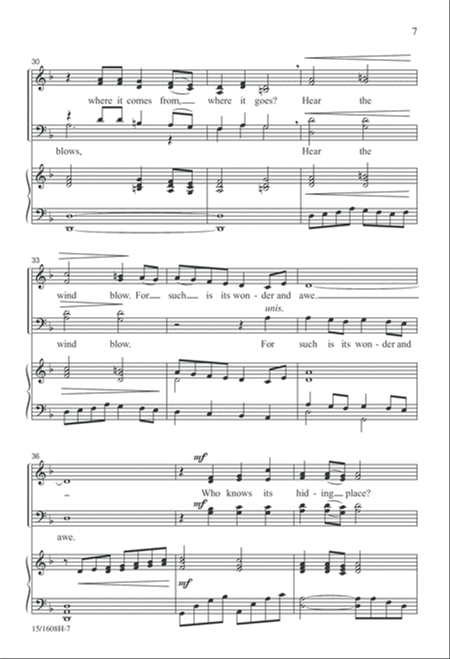 Who Knows? 4-Part scores gallery preview page 7