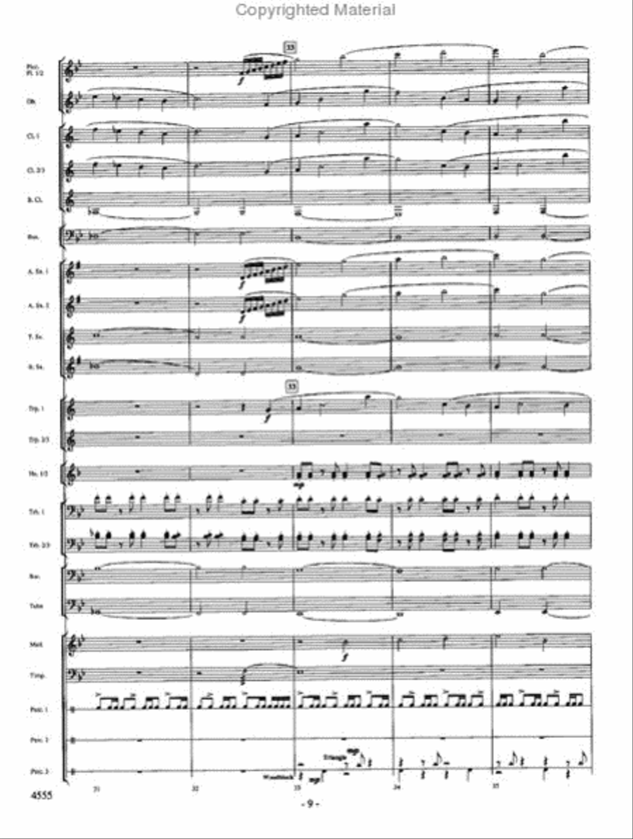 Beyond the Higher Skies Concert Band scores gallery preview page 8