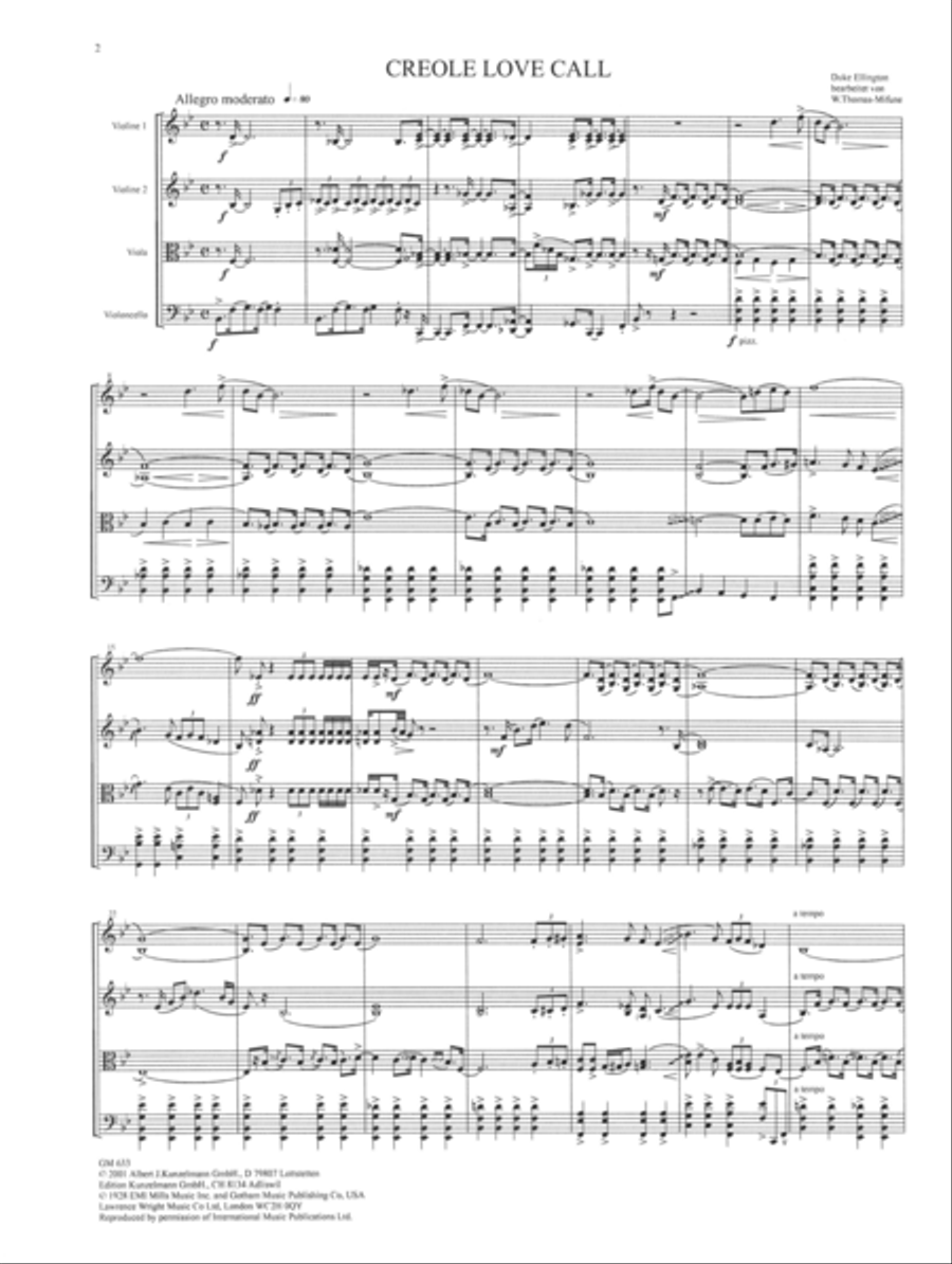 3 pieces String Quartet scores gallery preview page 2