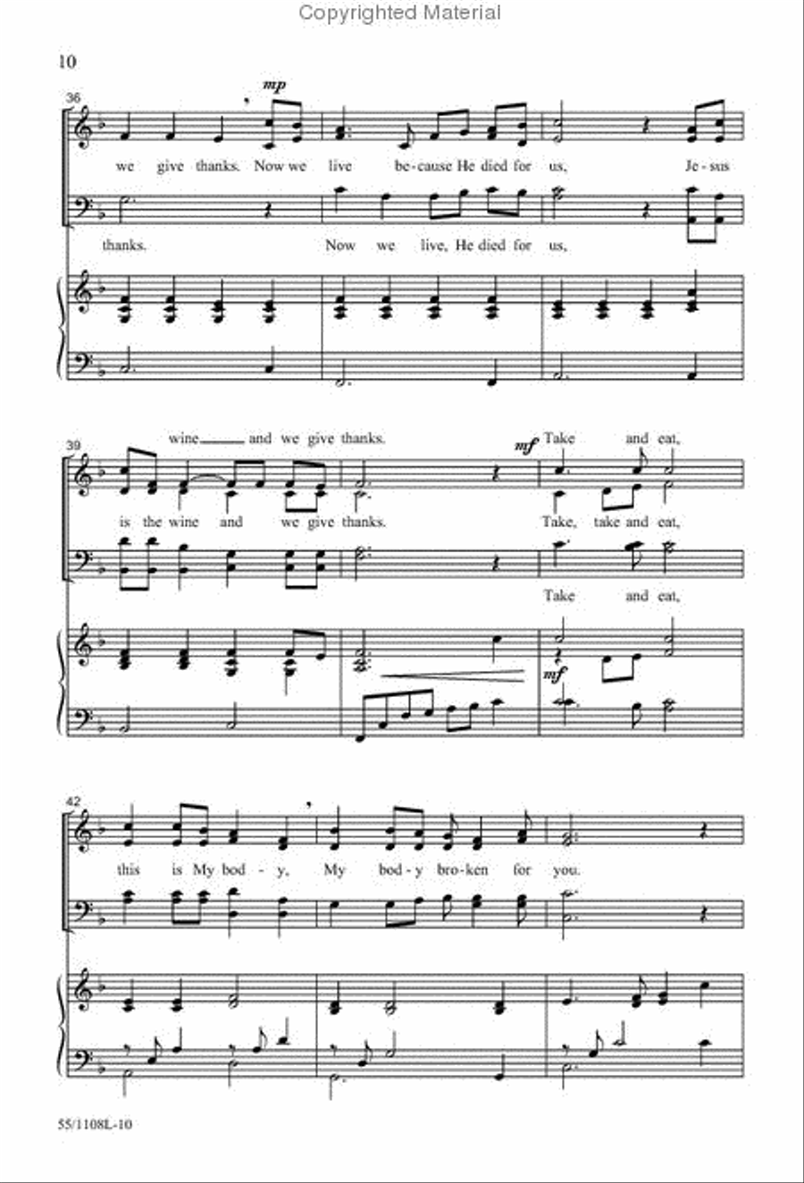 Lent: A Journey to New Life - Performance CD/SATB Score Combination 4-Part scores gallery preview page 8