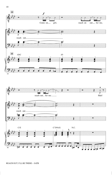 Reach Out I'll Be There (arr. Alan Billingsley)