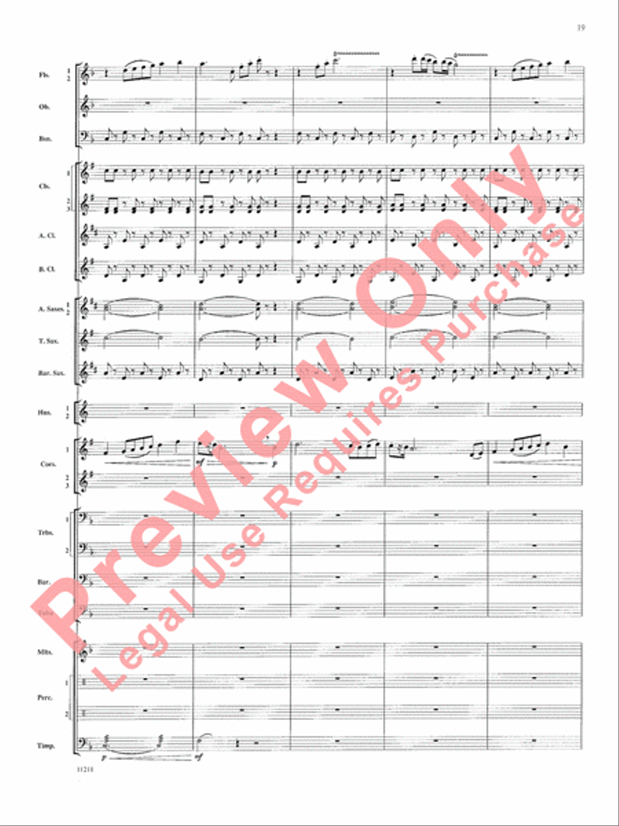 Scenes of Wonder Concert Band scores gallery preview page 20