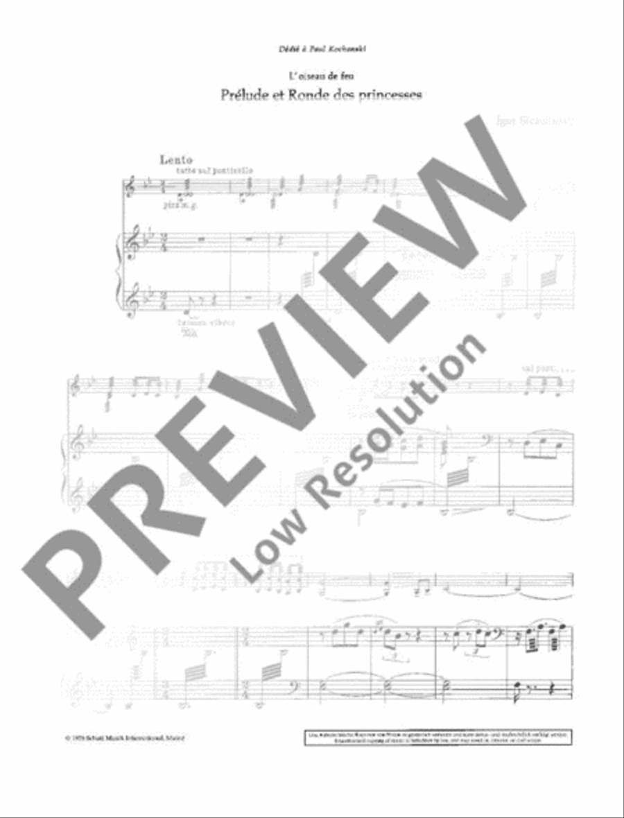 L'Oiseau de feu - The Firebird Violin Solo scores gallery preview page 3