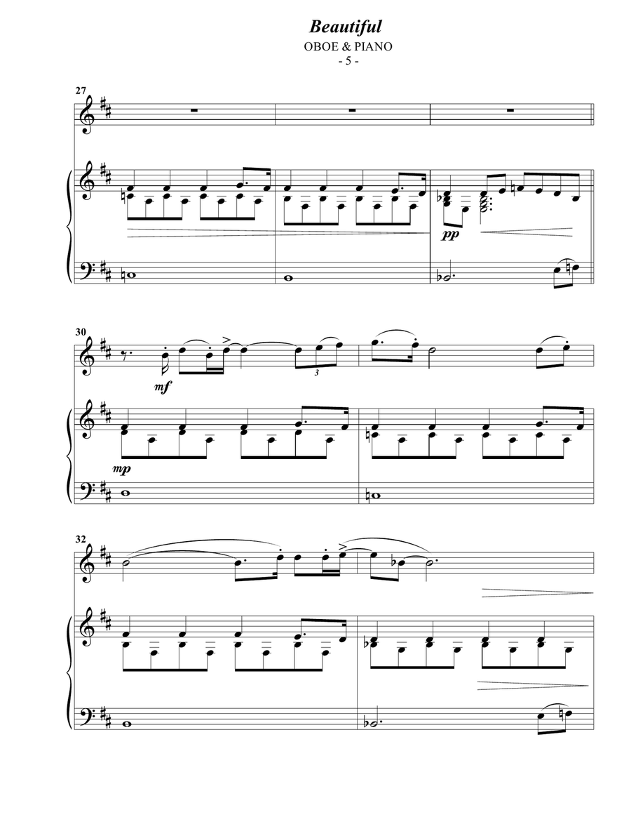 Beautiful Piano scores gallery preview page 5