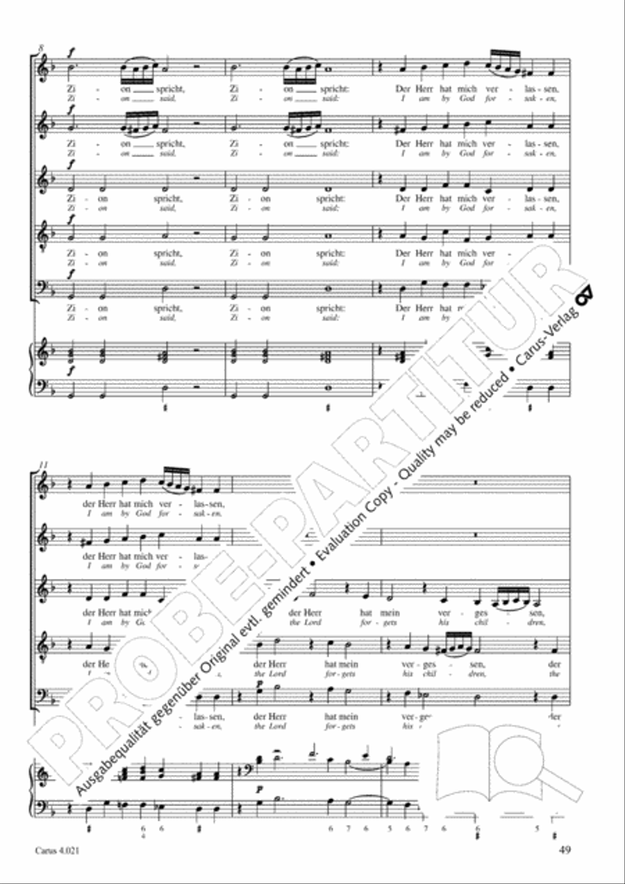 Schein: Israelsbrunnlein. Fontana d'Israel. Complete edition Choir scores gallery preview page 56