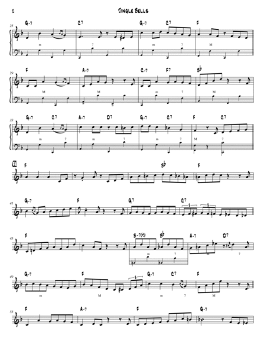Jingle Bells Arranged for Jazz Accordion by Arrigo Tomasi
