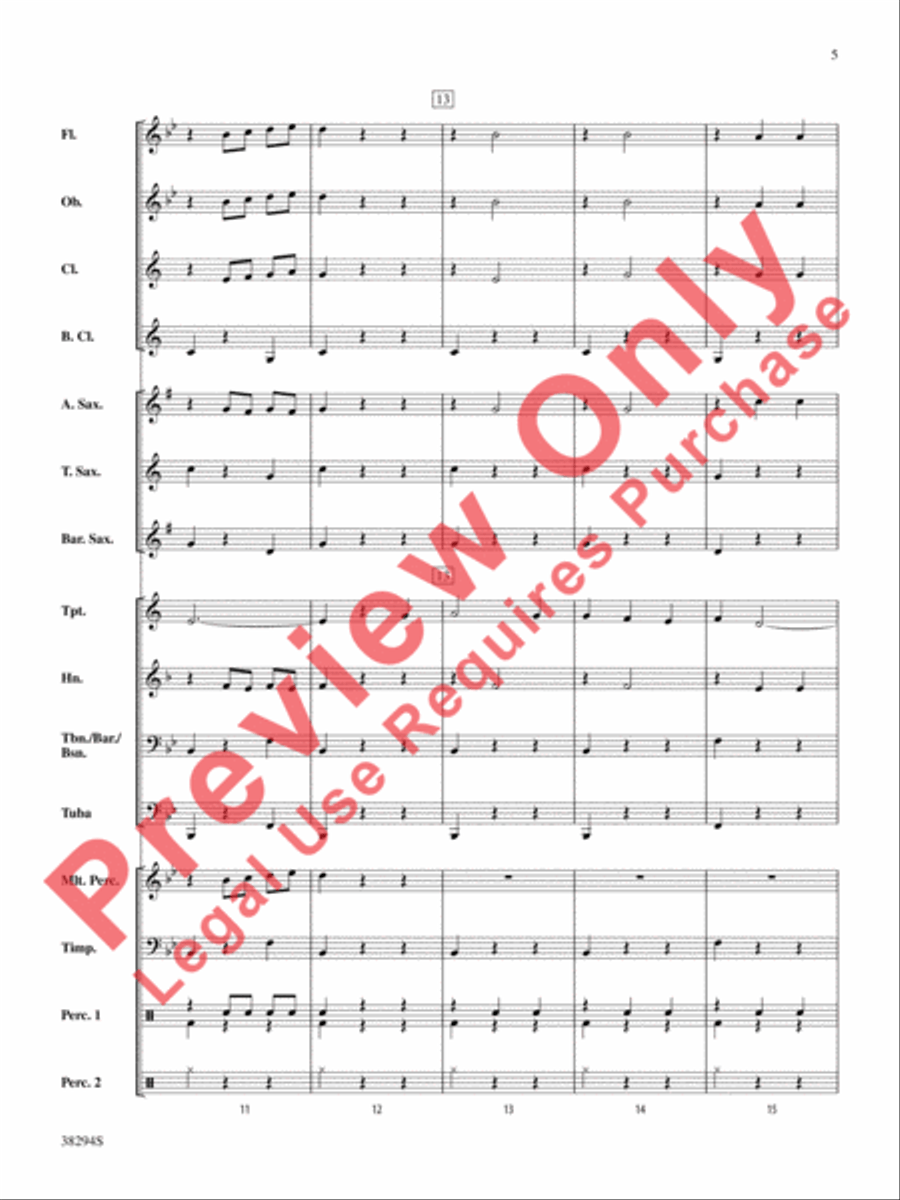 Carnival of Venice Concert Band scores gallery preview page 6