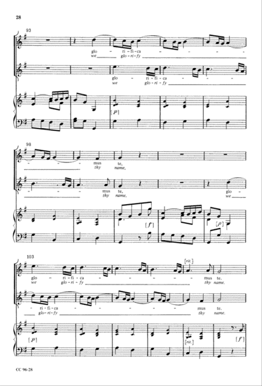 Gloria Gloria 4-Part scores gallery preview page 29
