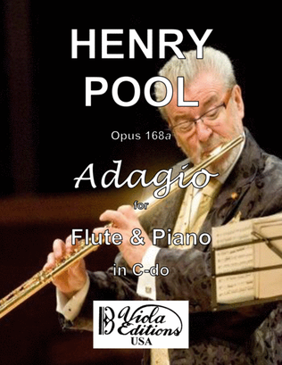 Opus 168a, Adagio for Flute & Piano in C-do (Score & Parts)