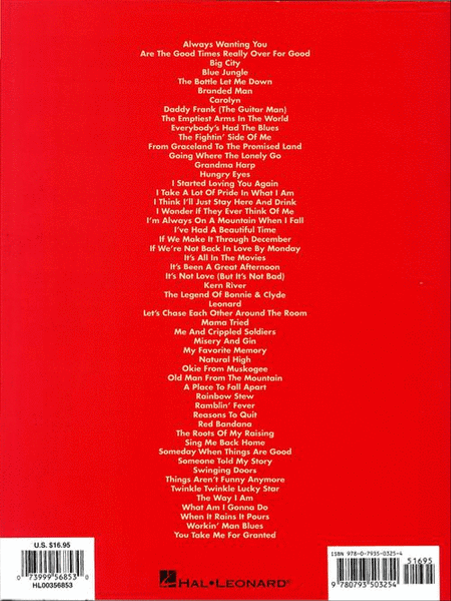 The New Merle Haggard Anthology Piano, Vocal, Guitar scores gallery preview page 9