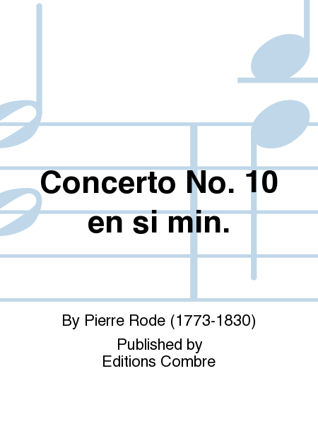Concerto No. 10 en Si min.