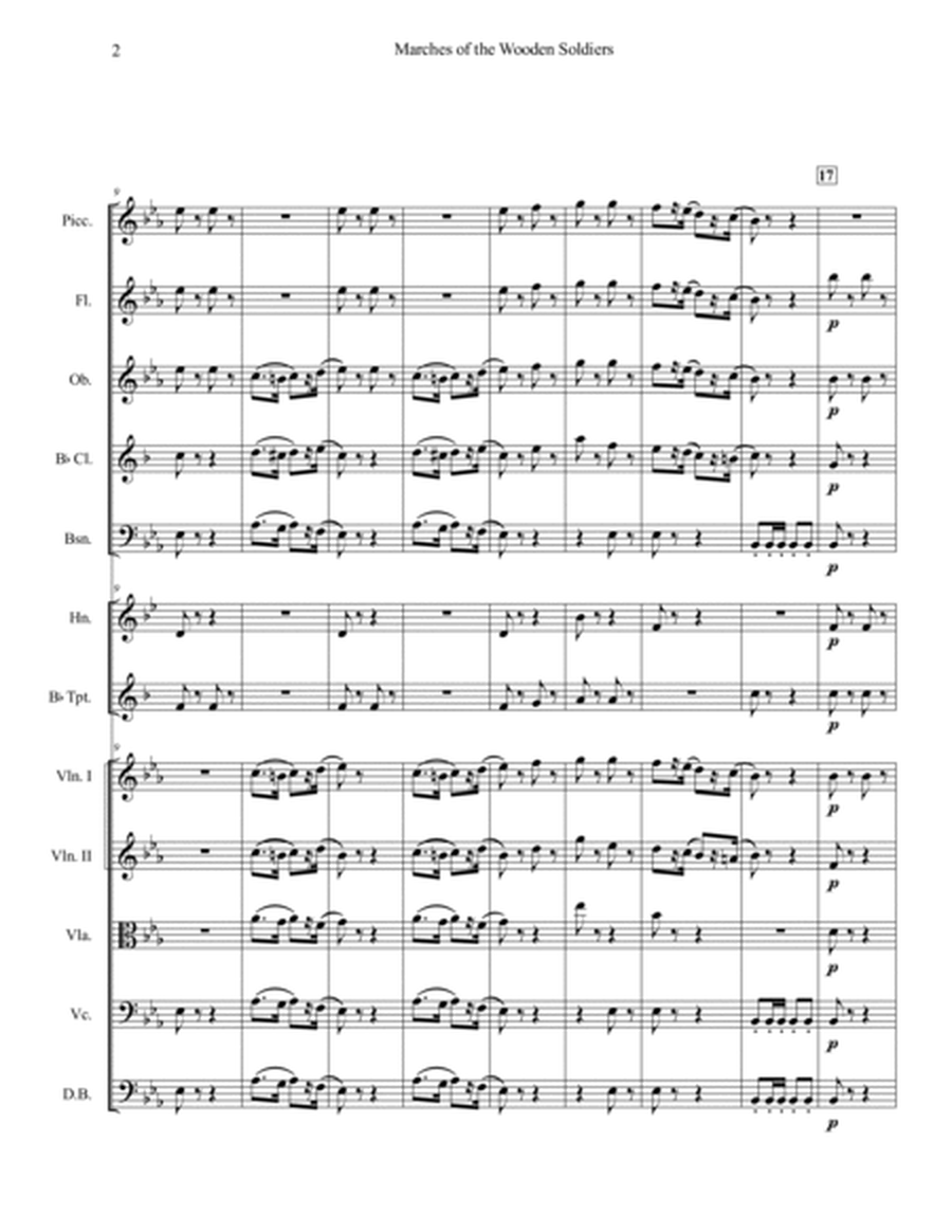 Marches of the Wooden Soldiers (Chamber Orchestra) - Score Only image number null