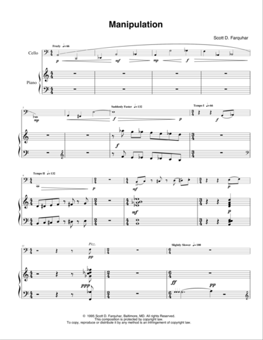 Manipulation Piano scores gallery preview page 1