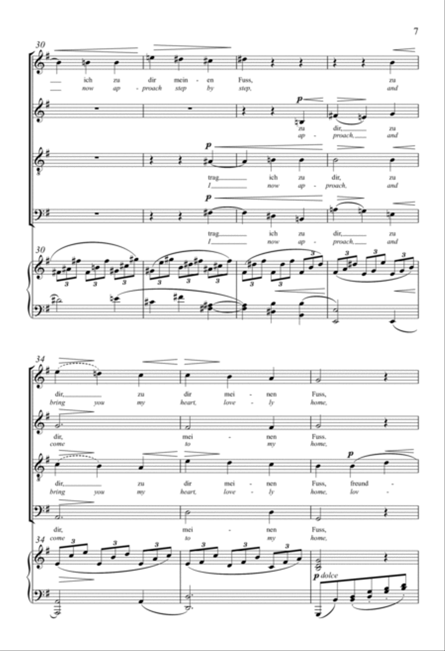 An Die Heimat 4-Part scores gallery preview page 5