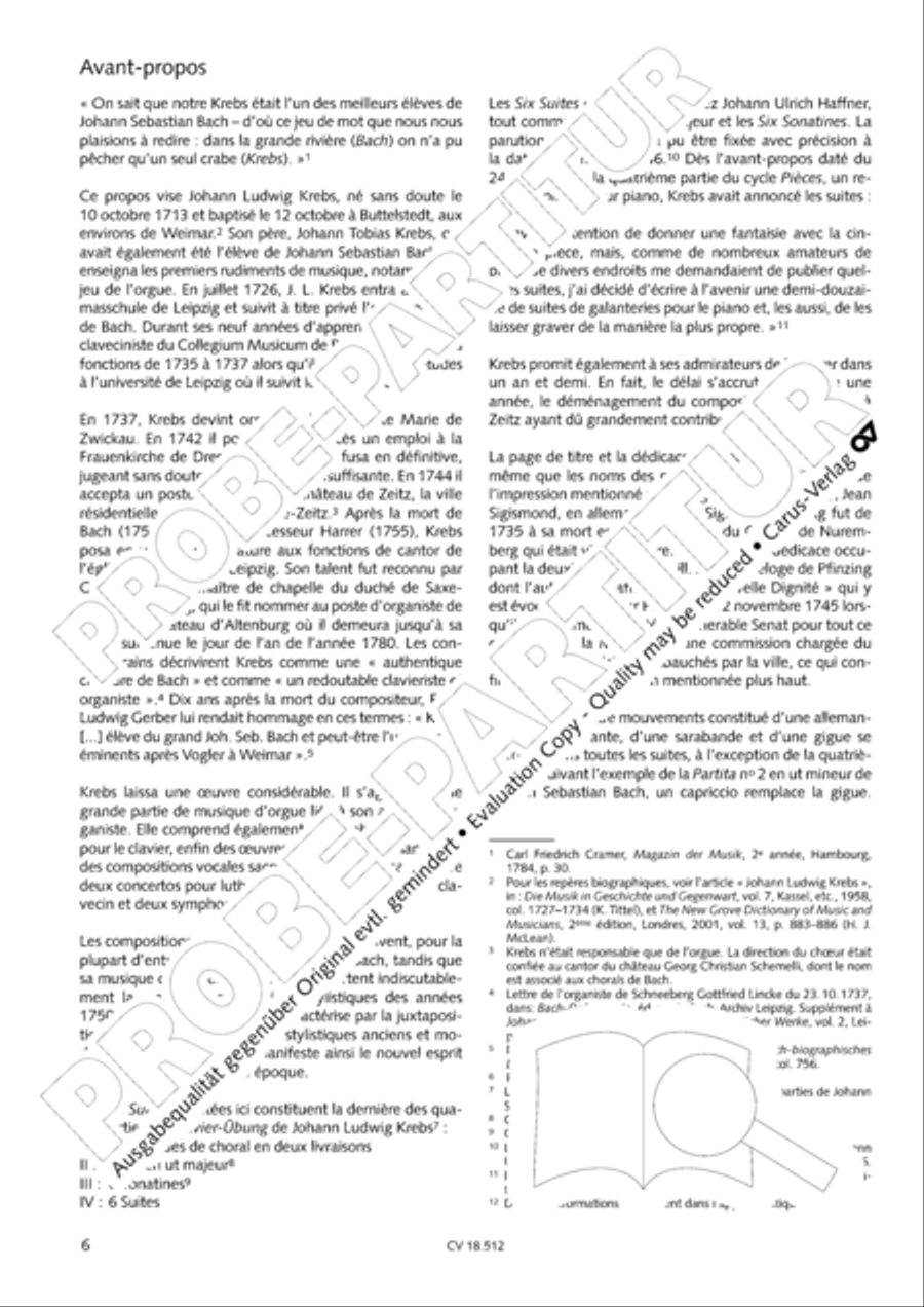 Six Suites Harpsichord scores gallery preview page 7