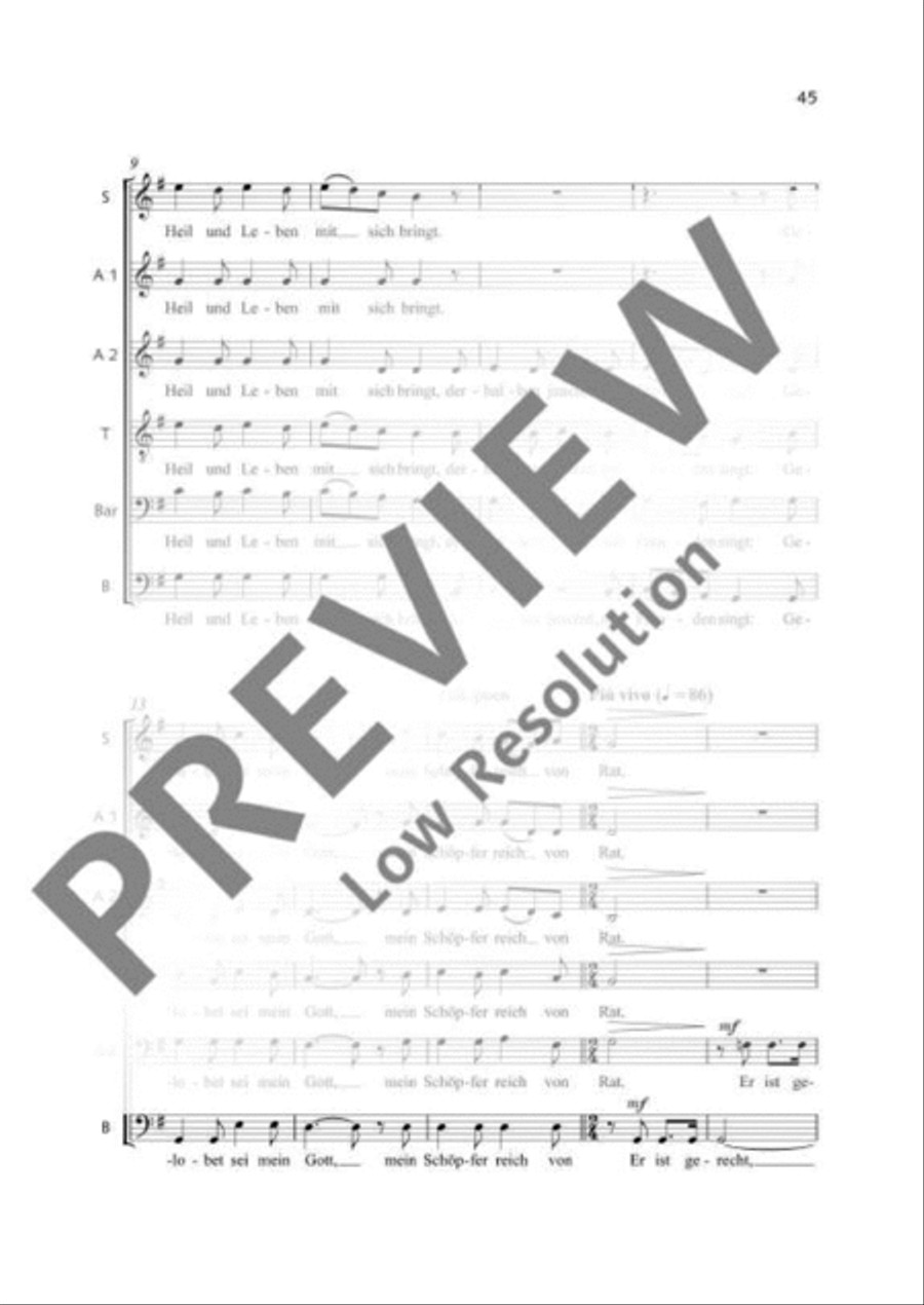 Macht hoch die Tür Mixed Choir scores gallery preview page 3