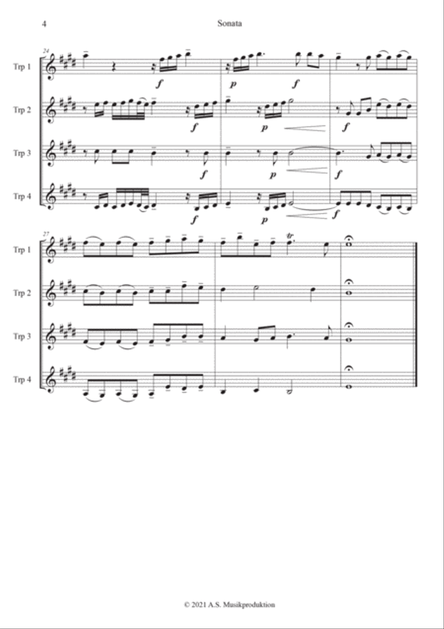 Sonata Brass Ensemble scores gallery preview page 4