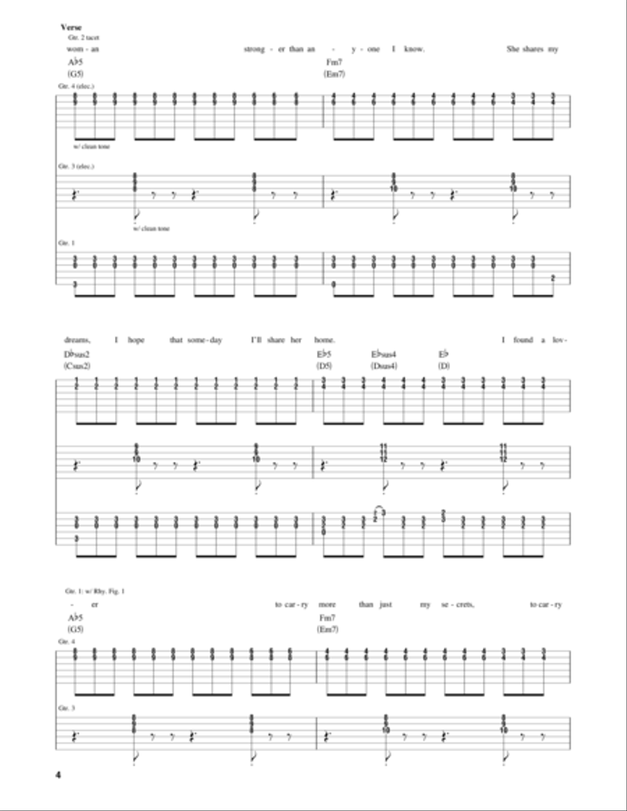 Perfect Electric Guitar scores gallery preview page 4